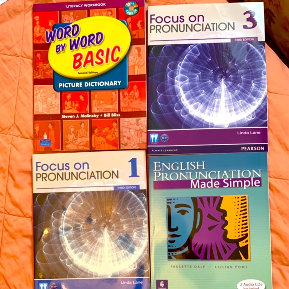 Back to school! Language Workbooks-4 book bundle